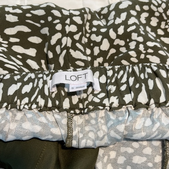 EUC LOFT Fluid Animal Print Wide Let Pants - Small - Picture 6 of 9